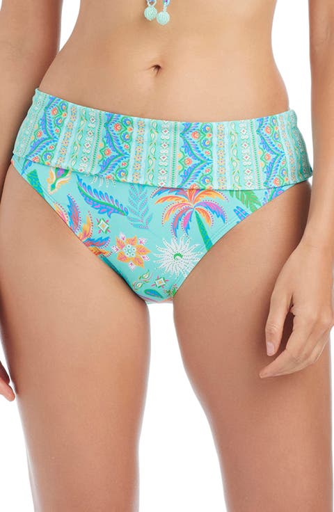 Foldover Hipster Bikini Bottoms