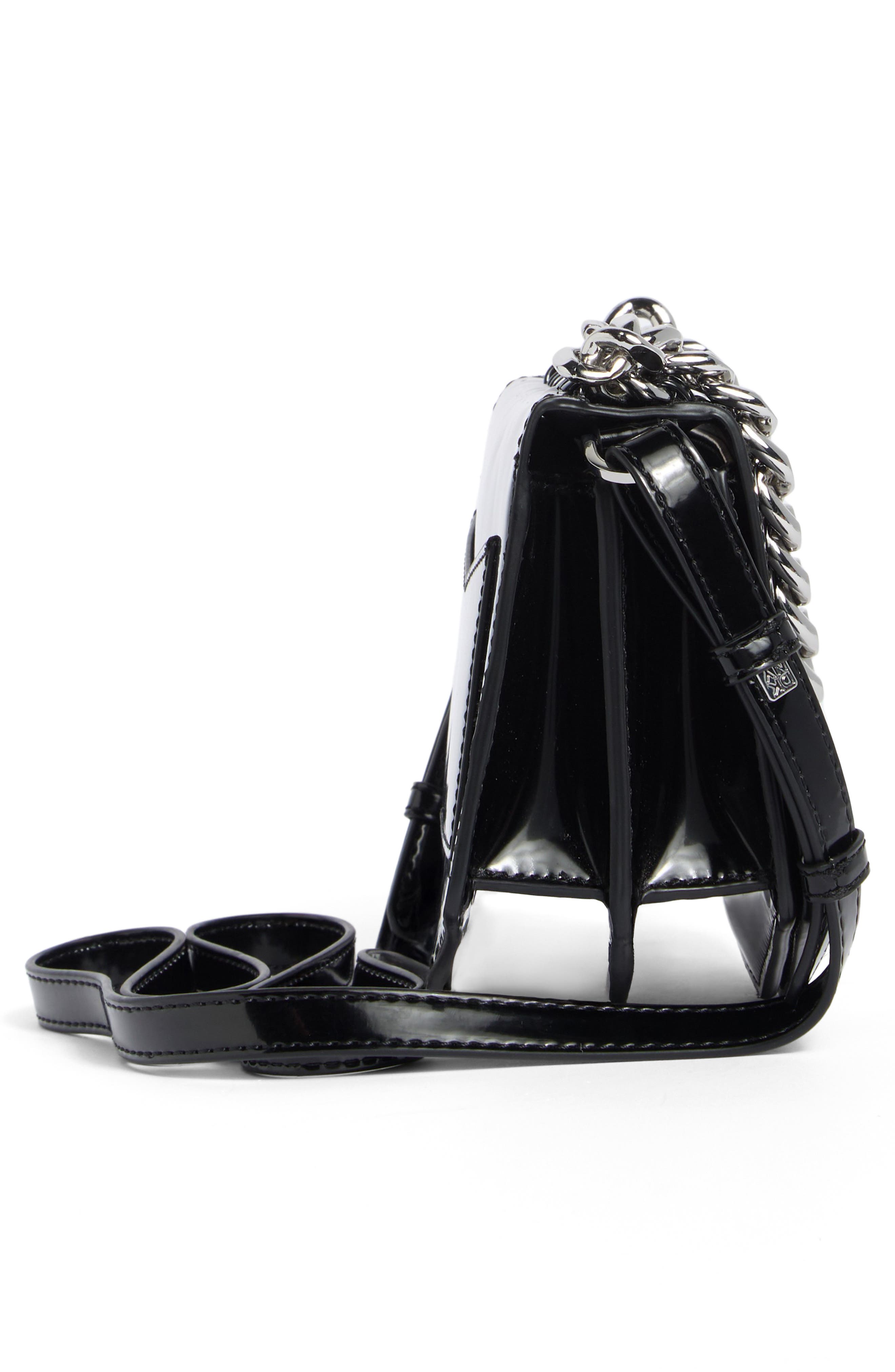 DKNY Riona Crossbody Bag, Alternate, color, Black/ Silver