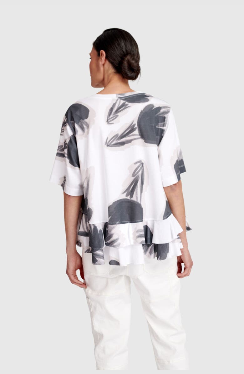 Alembika Fleeting Ruffle Tee, Alternate, color, Cloud