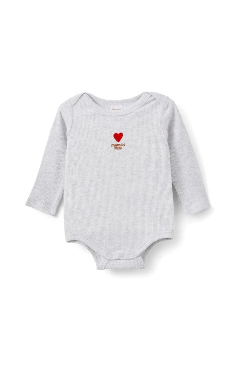 Organic Pointelle Long Sleeve Bubbysuit