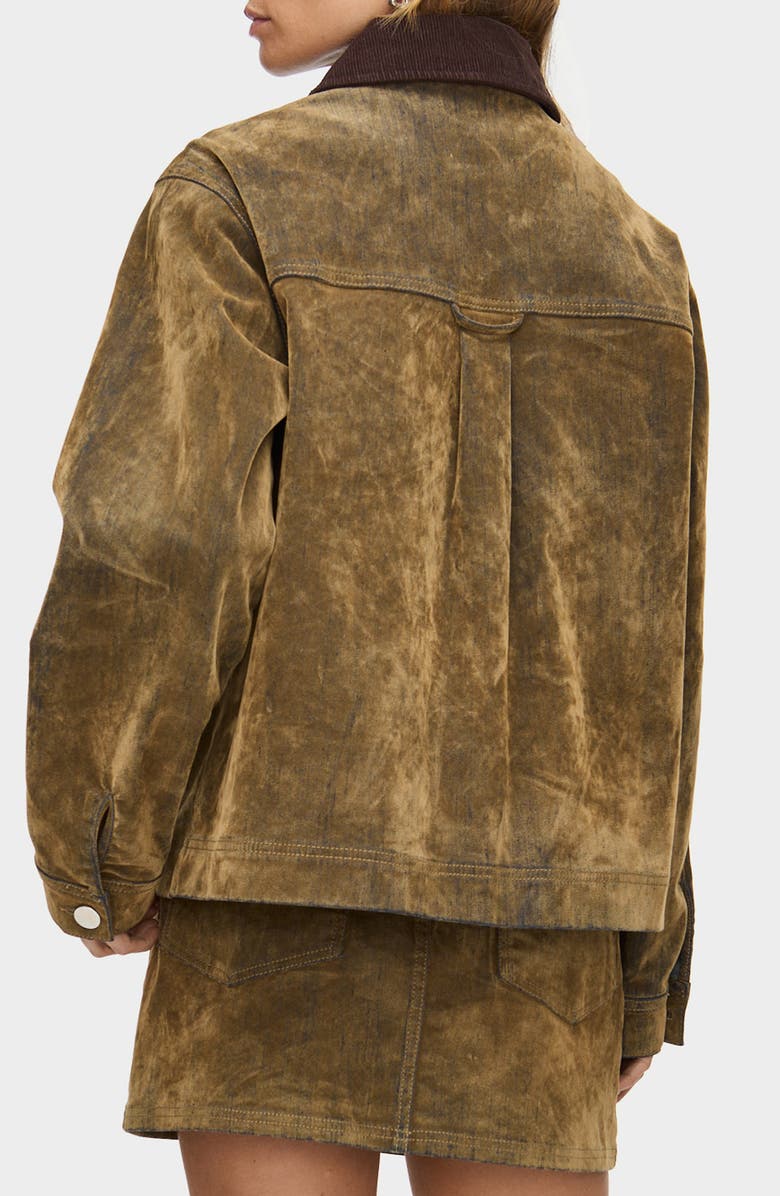 ALIGNE Bark Denim Jacket, Alternate, color, Sand