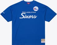 Mitchell & Ness Women's Mitchell & Ness Royal Philadelphia 76ers Hardwood Classics Head Coach T-Shirt