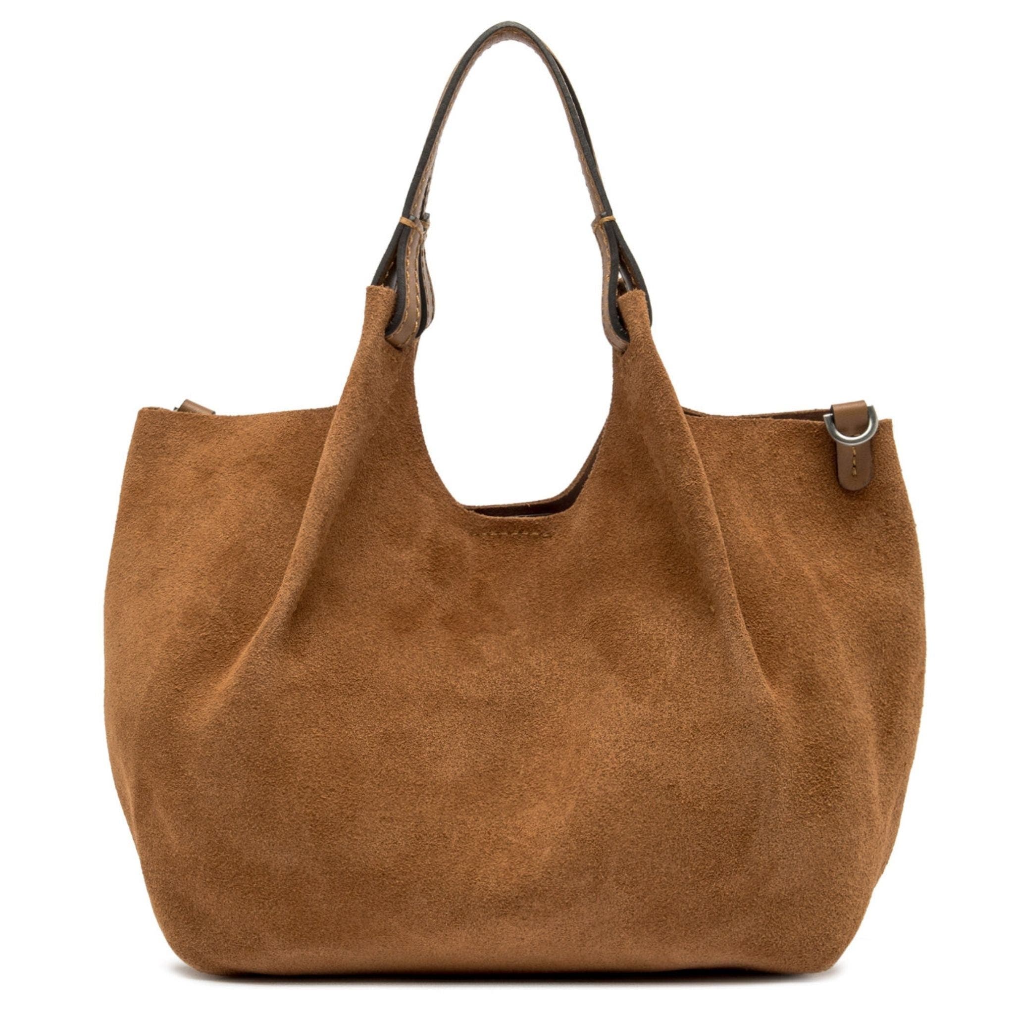 Dua Leather Mini Hobo Bag, Alternate, color, caramel