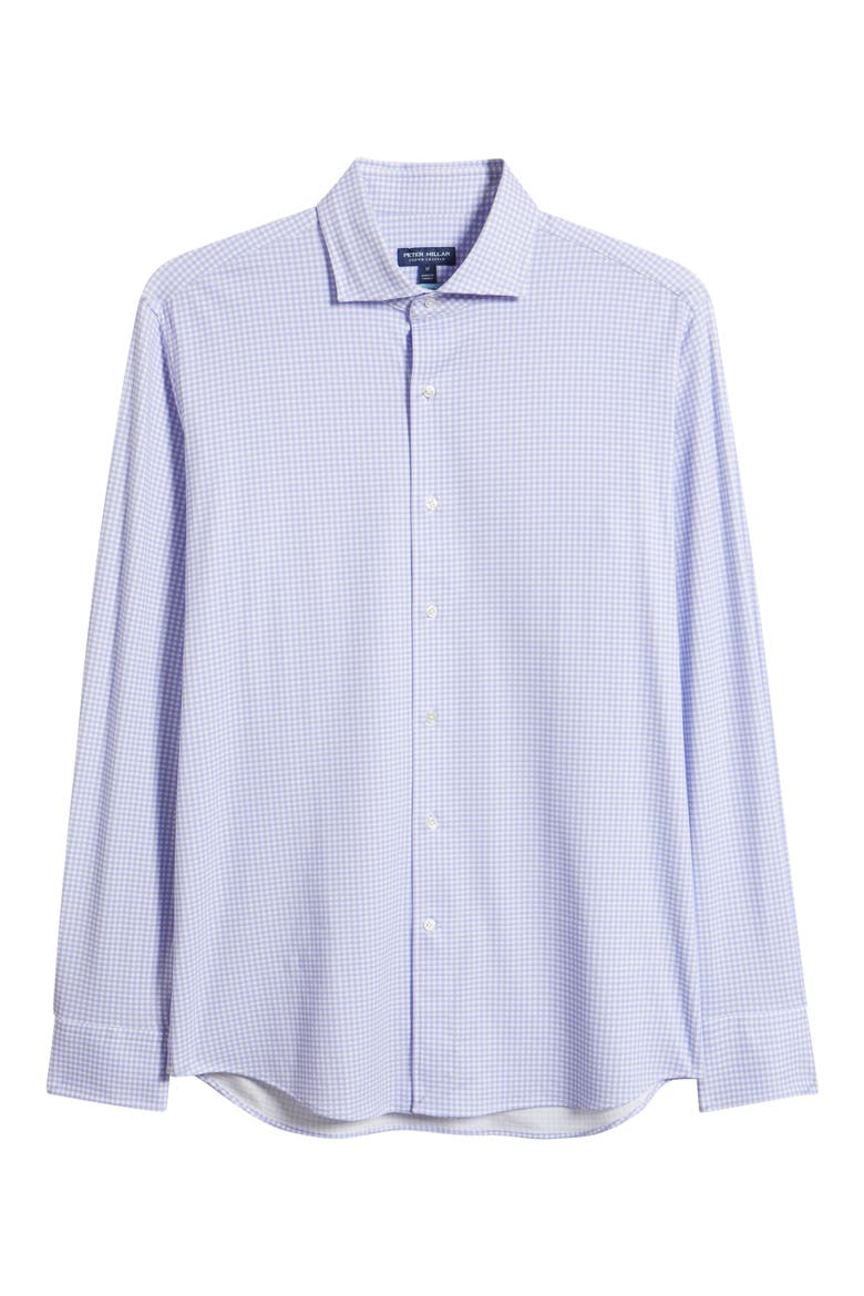 Excursionist Flex Tailored Fit Wrinkle Resistant Button-Up Shirt, Alternate, color, IRIS MIST