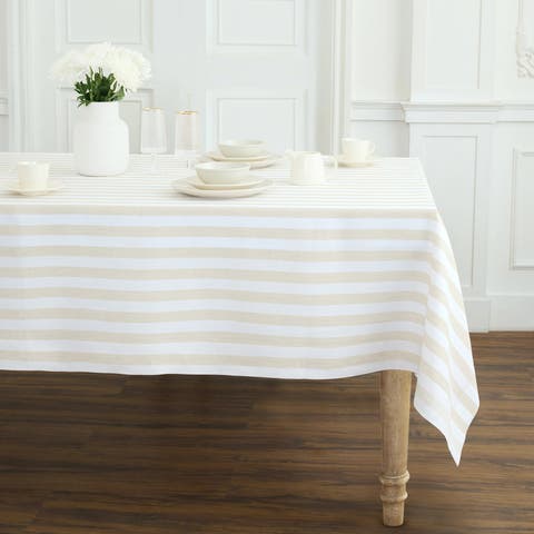 Linen Tablecloth - Sorrento Stripe