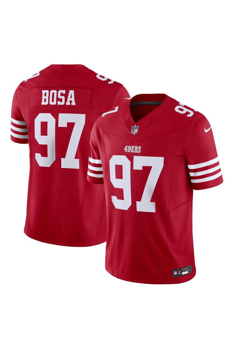 Men's Nike Nick Bosa Scarlet San Francisco 49ers Vapor F.U.S.E. Limited Jersey, Main, color, Scarlet