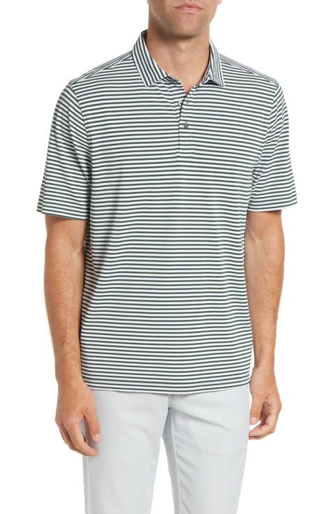 Virtue Piqué Stripe Recycled Blend Polo