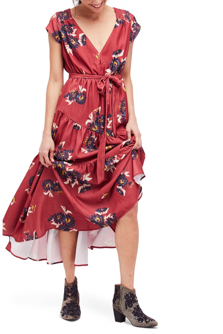 All I Got Maxi Dress, Main, color, RED COMBO