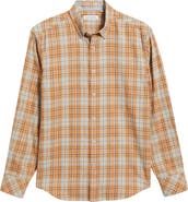 James Campbell Vulcan Modern Fit Plaid Cotton Button-Up Shirt