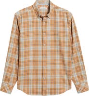 James Campbell Vulcan Modern Fit Plaid Cotton Button-Up Shirt