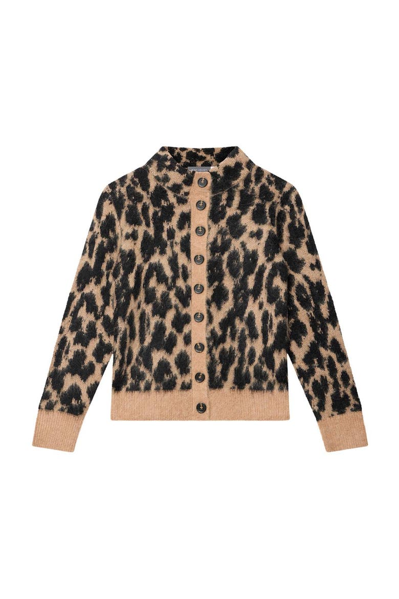Fuzzy Texture Knit Cardigan, Alternate, color, Neutral