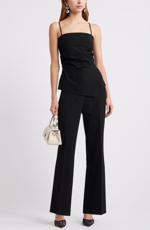 Open Edit Asymmetric Sleeveless Top In Black