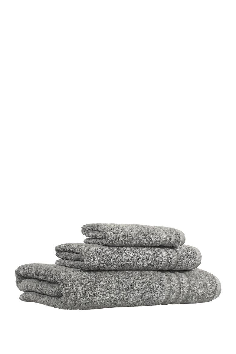 Denzi 3-Piece Towel Set - Dark Grey, Alternate, color, DARK GREY