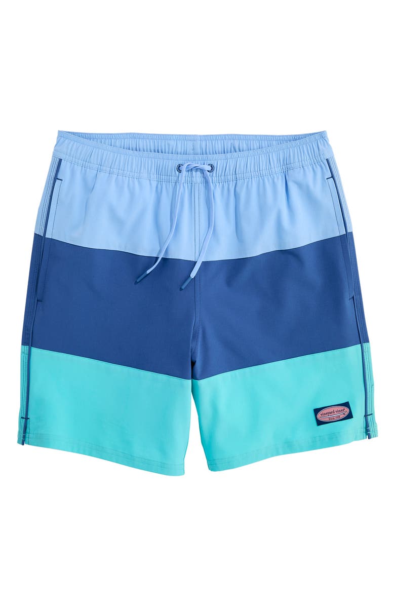 vineyard vines 7-Inch Colorblock Chappy Swim Trunks, Main, color, 