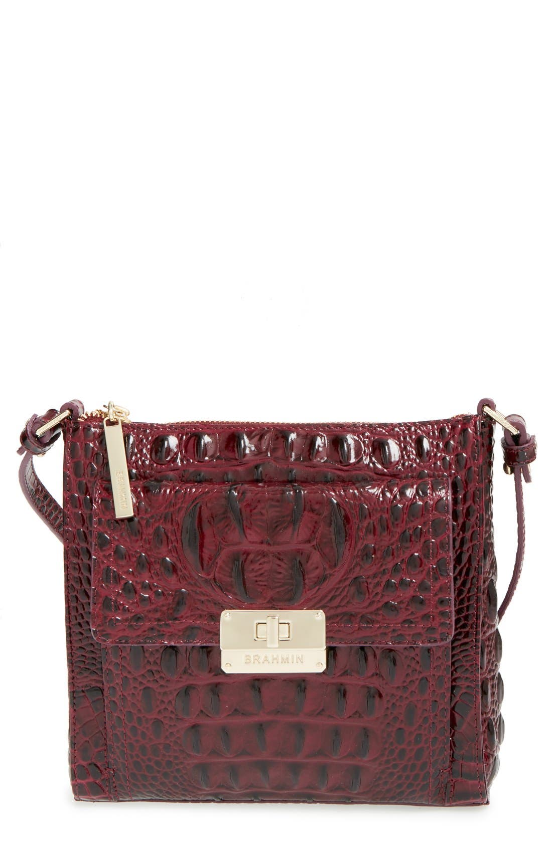 'Melbourne - Mimosa' Crossbody Bag, Main, color, BLACK CHERRY