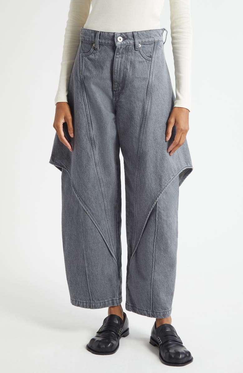 JW Anderson Sculptural Crop Jeans, Main, color,