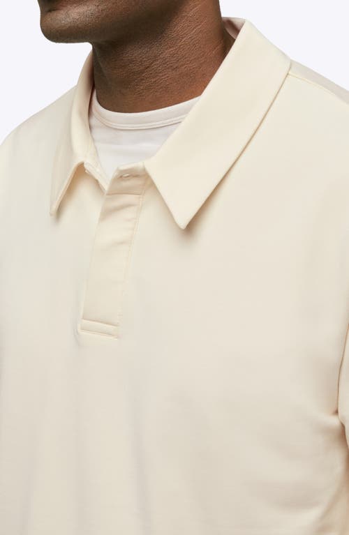 Cuts Hyperloop Long Sleeve Polo In White