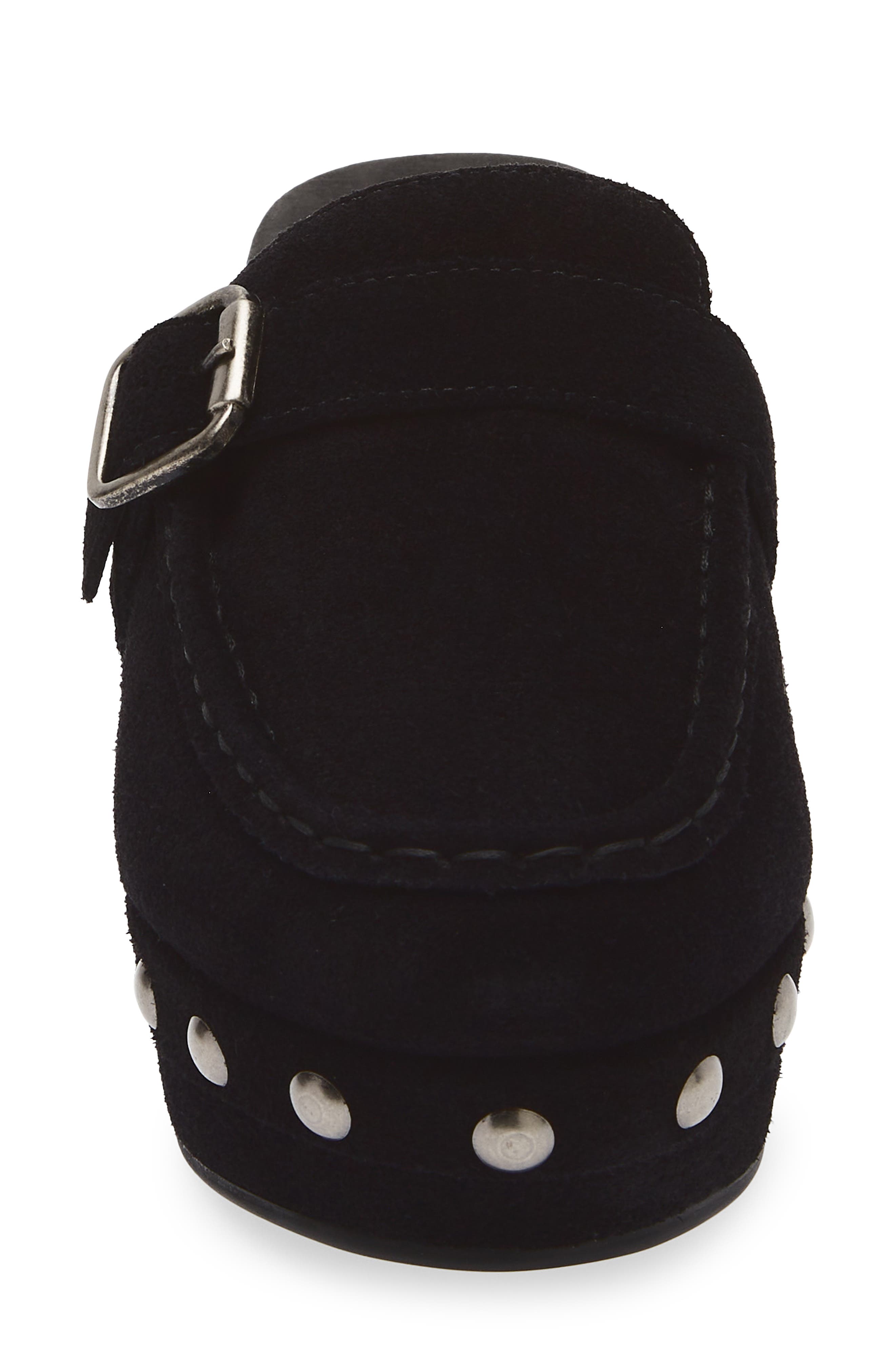 Chocolat Blu Genni Platform Loafer Mule, Alternate, color, Black Suede