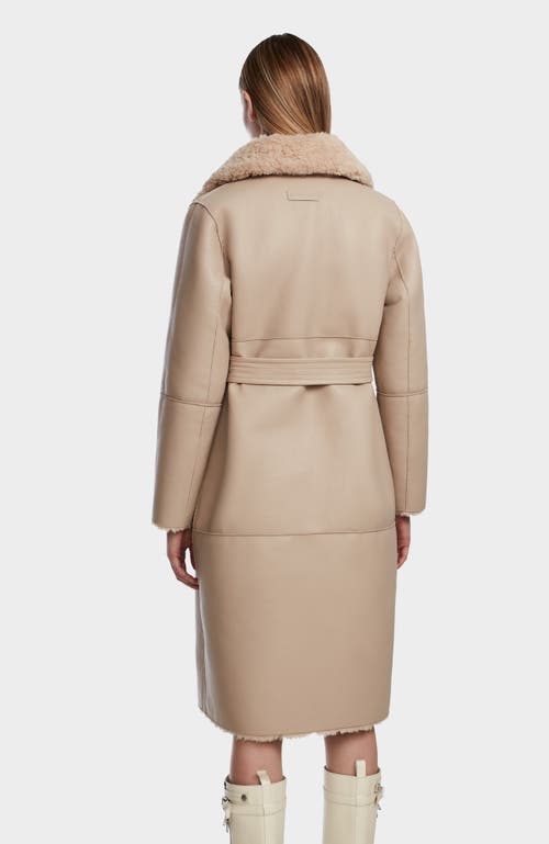 Rudsak Annabelle Reversible Teddy & Faux Leather Coat In Brown