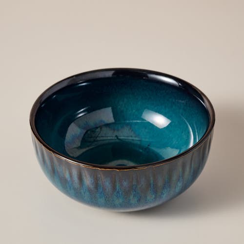Ten Thousand Villages Canh Drip Glaze Bowl In Blue