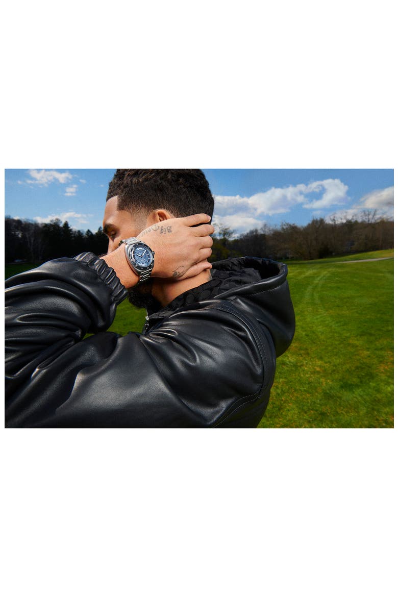 Charter Automatic Bracelet Watch, 44.5mm, Alternate, color, BLUE