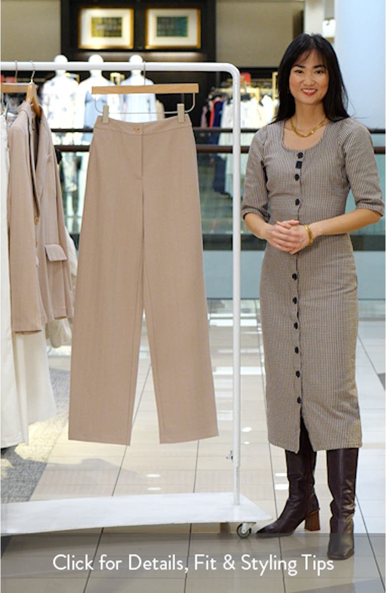 Chevron Stretch Cotton Blend Jersey Pants, sales video thumbnail