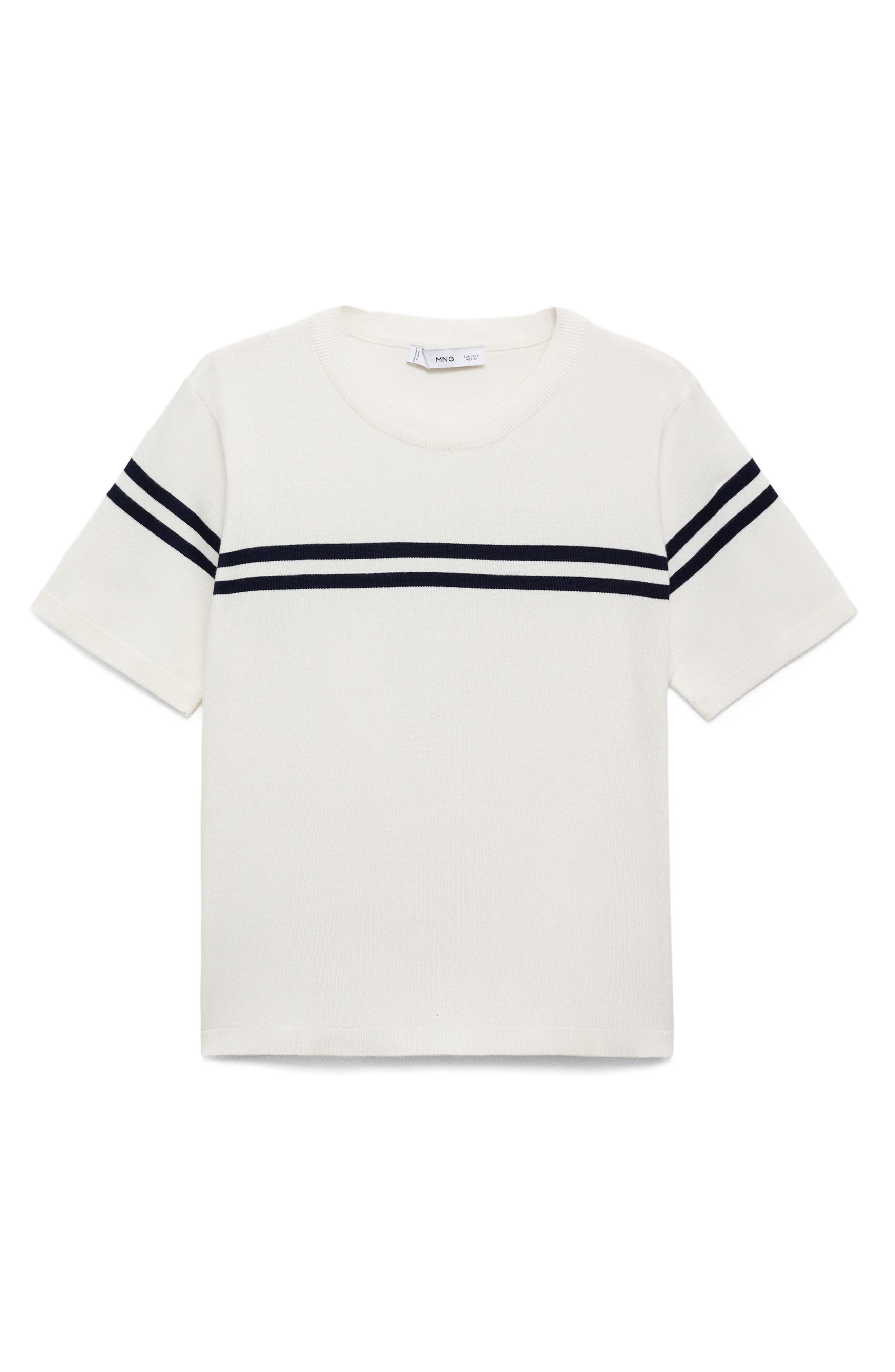 Stripe Short Sleeve Sweater - image 2