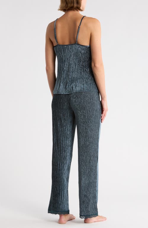 Danskin Crinkle Velour Pajamas In Gray