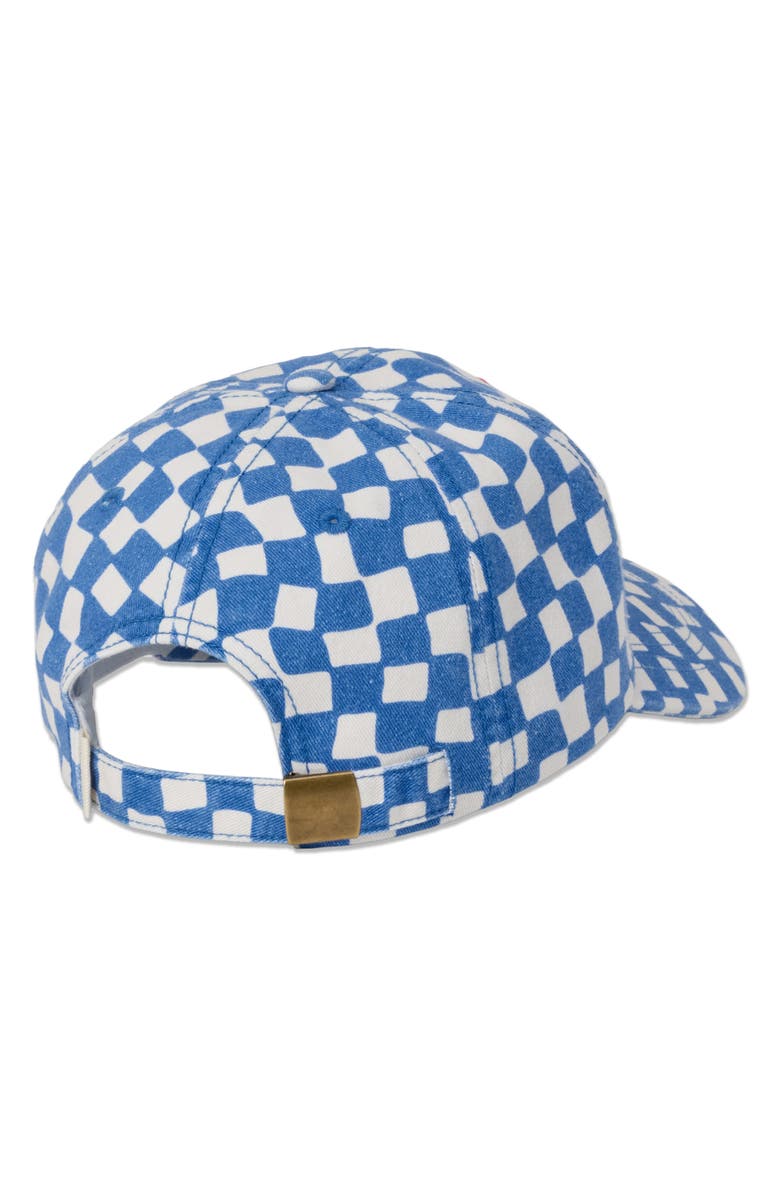 Billabong Embroidered Checkerboard Twill Baseball Cap, Alternate, color, True Blue