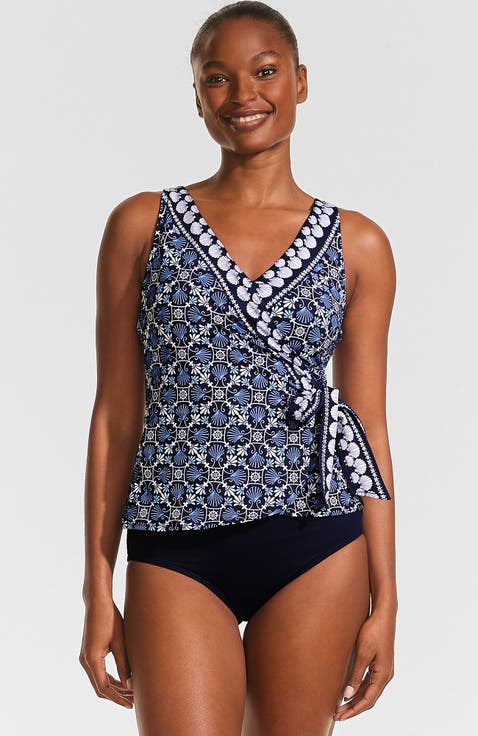 D-Cup Side Tie Tankini Top