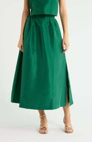 SUGARLIPS Hestia Caryn Taffeta Maxi Skirt