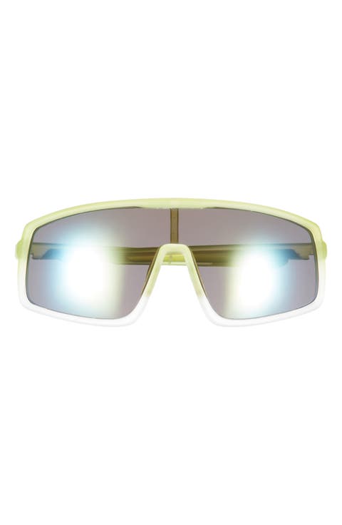 140mm Wrap Shield Mirrored Polarized Sunglasses