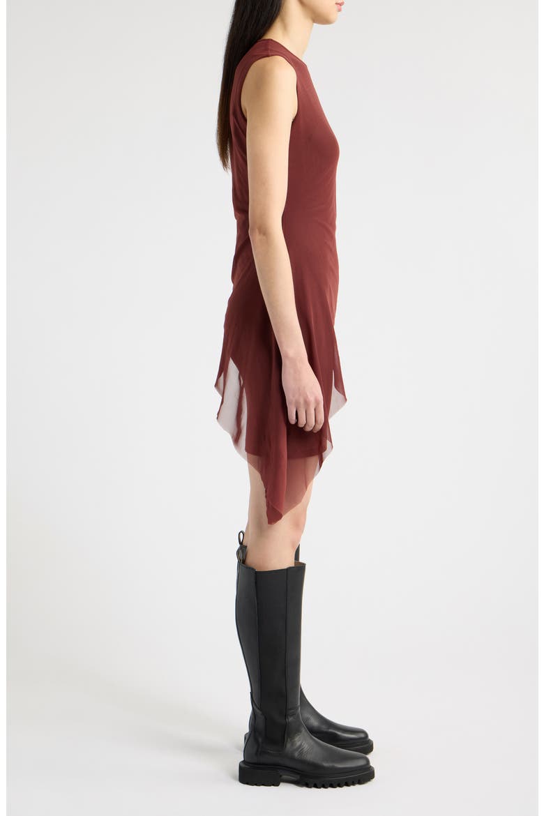 Riley Minidress, Alternate, color, BURNT RED