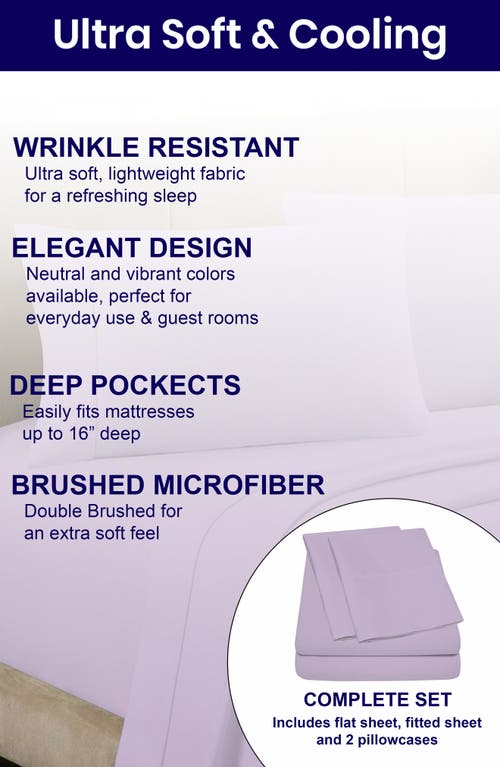 Luxury Home Deep Pocket Microfiber Sheet Set
