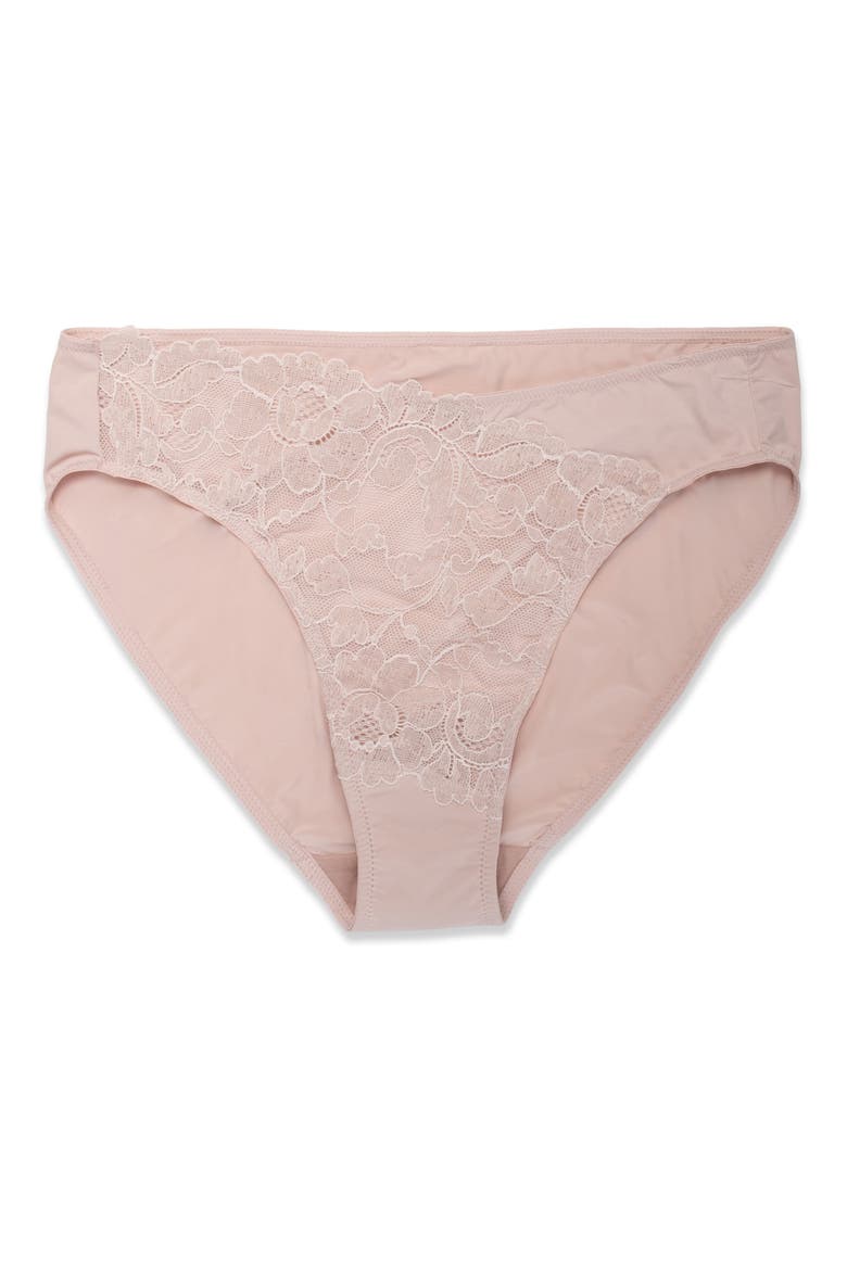 Peony Bikini Briefs, Alternate, color, ROSE BEIGE/ PINK PEARL