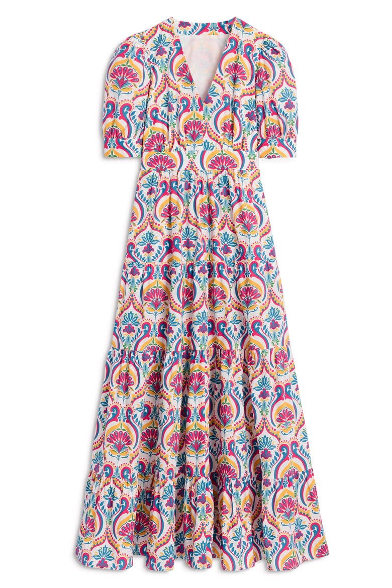 bella puff sleeve maxi dress Buy Boden Pink 100% Cotton Bella Puff Sleeve Maxi Dress from Next Luxembourg