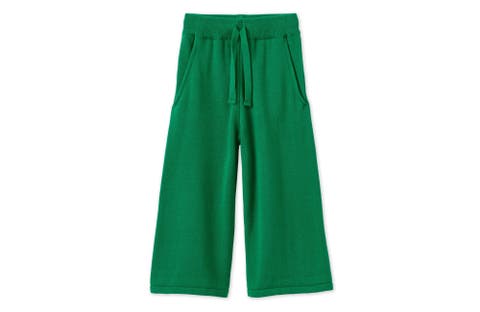 Organic Knit Wide Leg Trousers