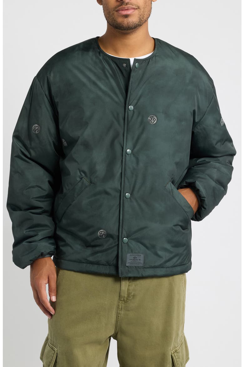 Reed Relaxed Liner Jacket, Alternate, color, DEEP FOREST PIN PRINT