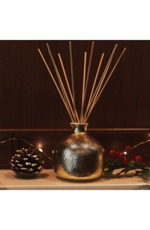Blueme Festive Small Ceramic Reed Diffuser In Burgundy