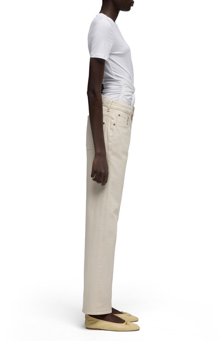 7 For All Mankind Calie Mid Rise Straight Leg Jeans, Alternate, color, Moondust