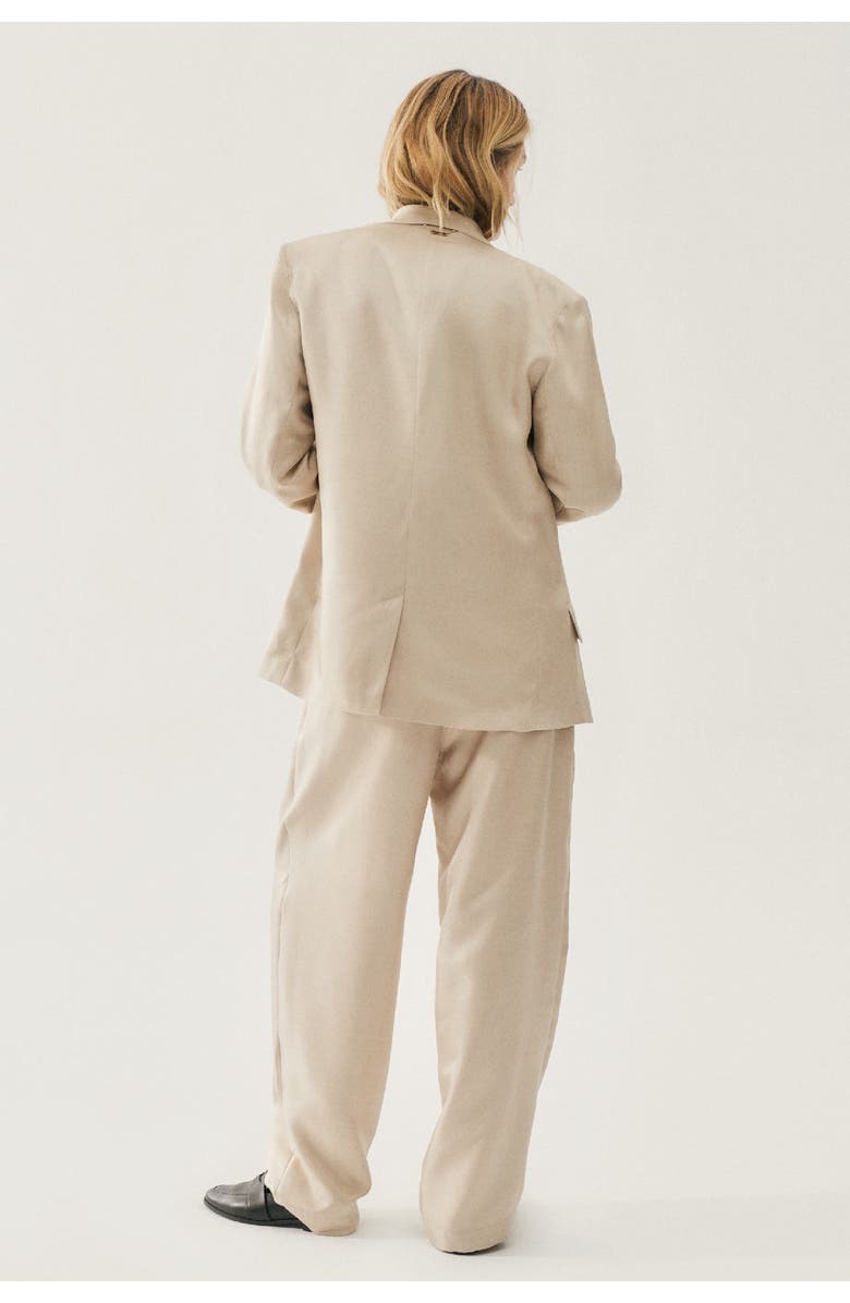 SILK LAUNDRY TWILL MIAMI BLAZER HAZELNUT, Alternate, color, Hazelnut