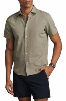 Brezza Performance Short Sleeve Button-Up Shirt