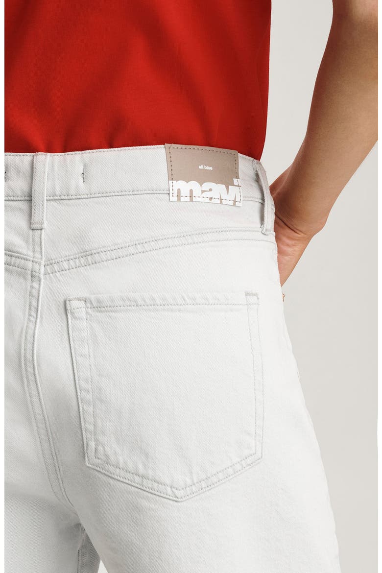 Heidi High Waist Mid Thigh Denim Shorts, Alternate, color, LIGHT SKY CLASSIC BLUE