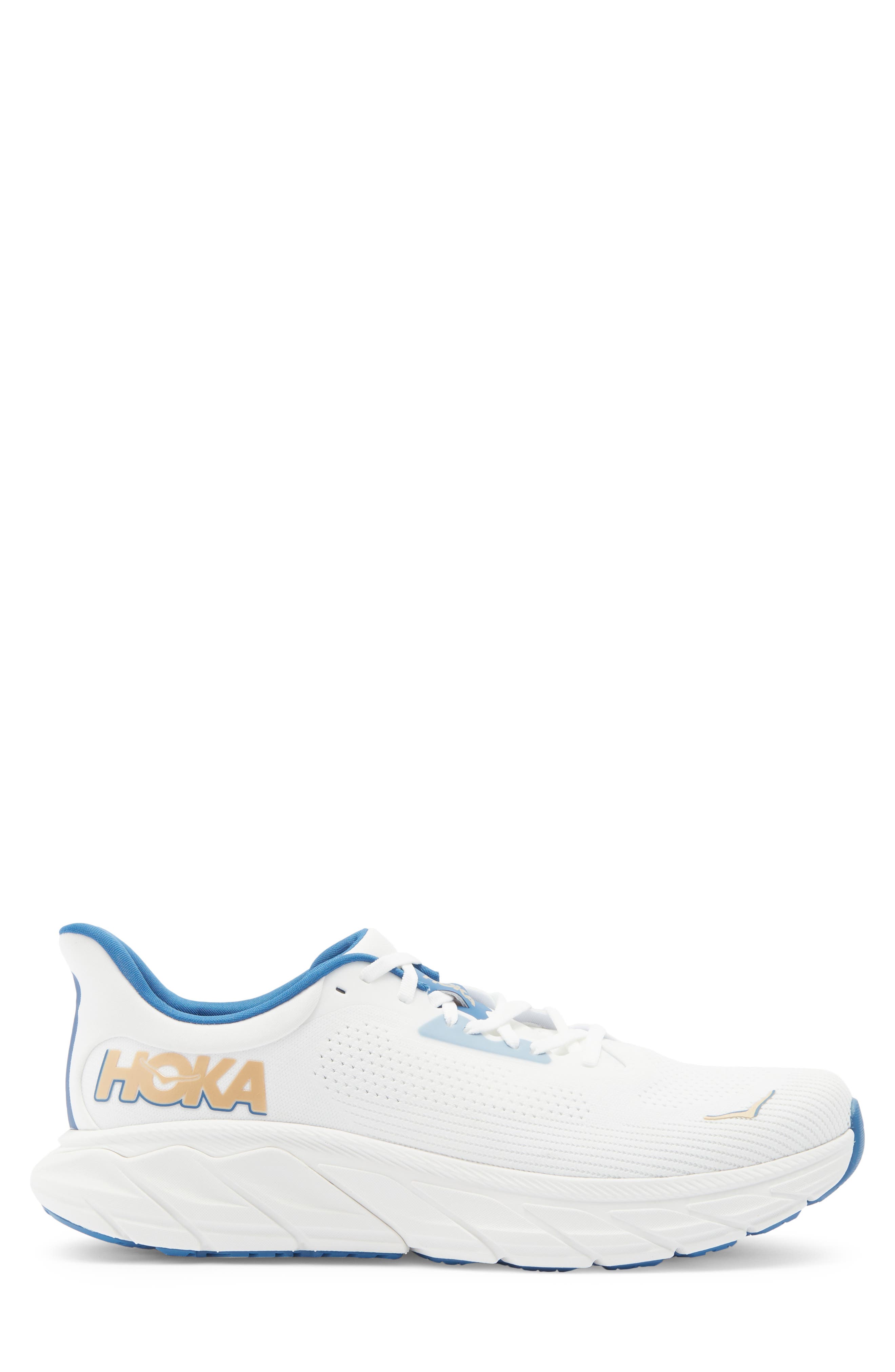 HOKA Arahi 7 Running Shoe, Alternate, color, Frost / Gold