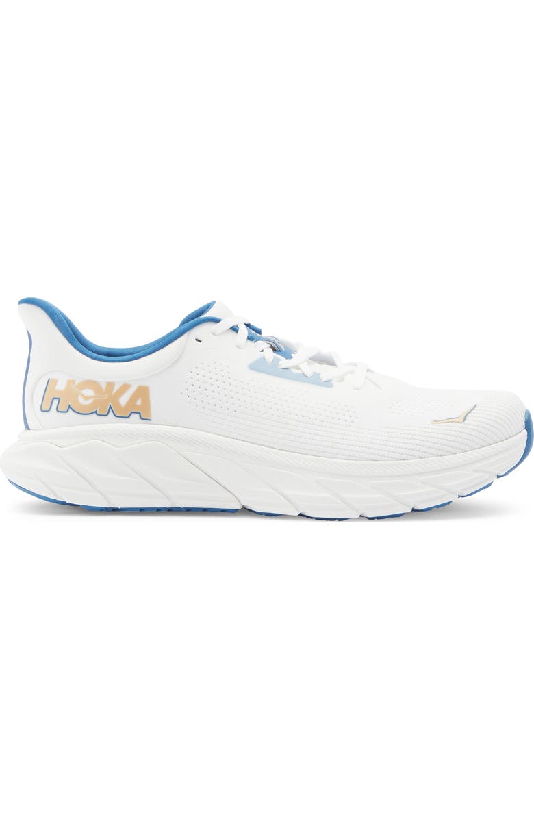 HOKA Arahi 7 Running Shoe, Alternate, color, Frost / Gold