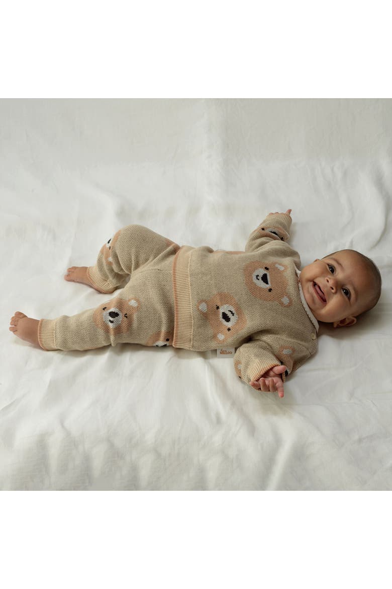 Teddy Knit Sweater & Leggings Set, Alternate, color, Brown