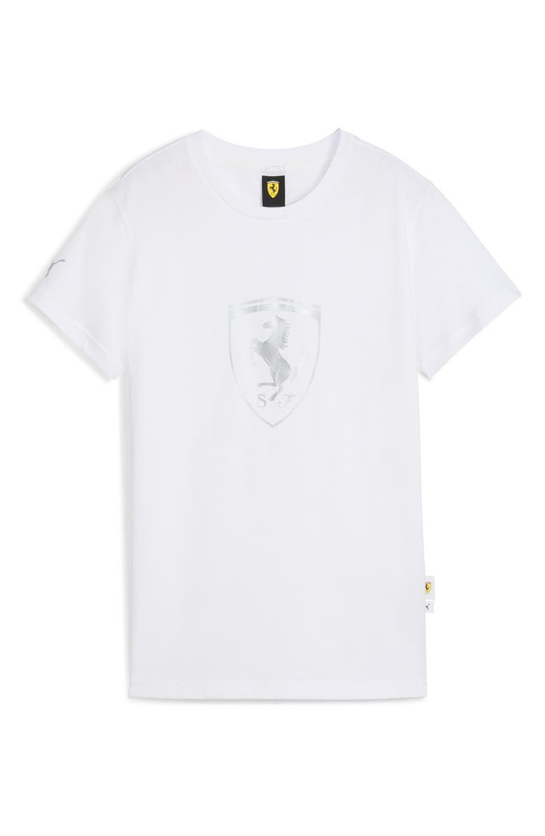 PUMA x Ferrari Sportswear Cotton Graphic T-Shirt, Alternate, color, Puma White