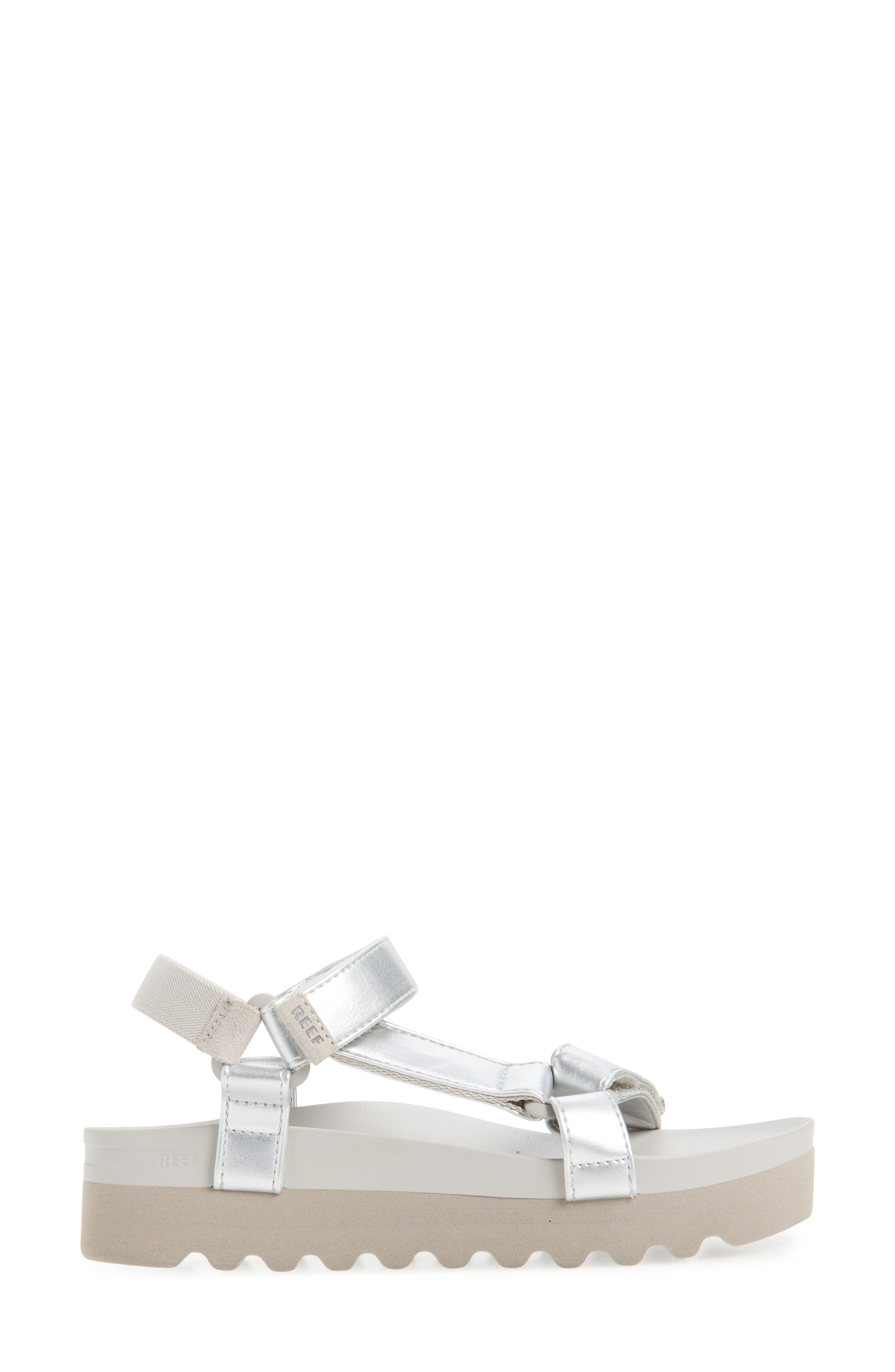 Reef Metallic Sandal, Alternate, color, Silver
