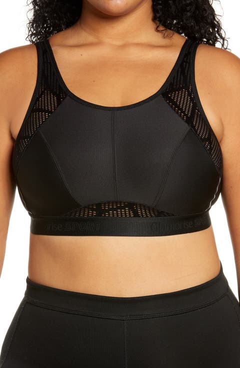 No-Sweat Full Figure Mesh Sports Bra (Plus Size)