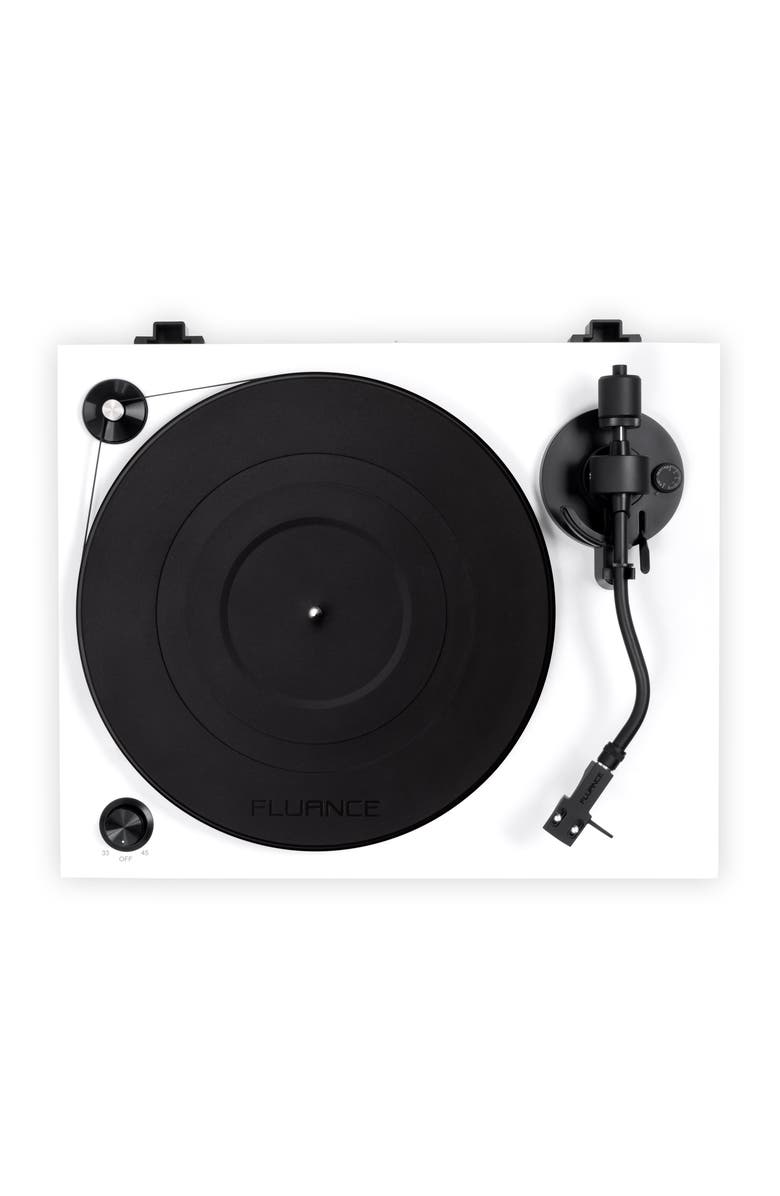 Fluance Reference High Fidelity Vinyl Turntable Record Player Ortofon Cartridge, Alternate, color, Piano White